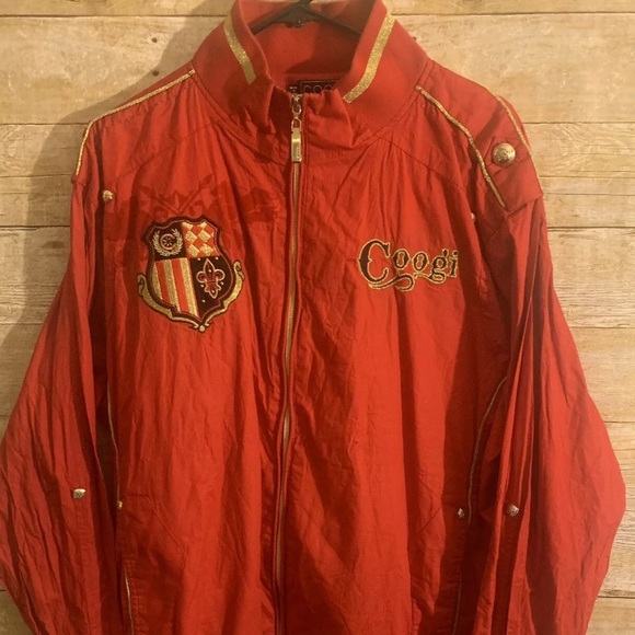 COOGI Other - Retro Coogi Track Jacket Men's Red Mesh Lined Long